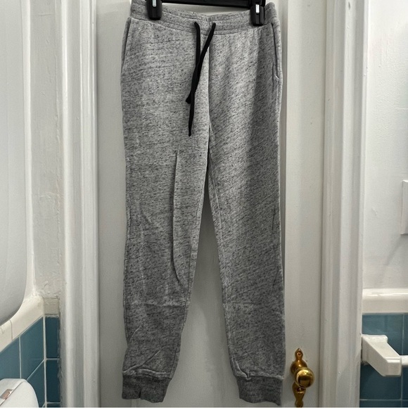 Madewell Heathered Offline Slim Sweatpants, grey heather size small - Picture 2 of 5